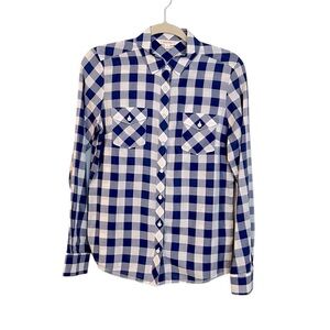 Brooks Brothers Blue and White Plaid Shirt